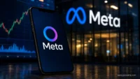 “Meta Pocket app listing showing AI-generated gizmos on a smartphone screen.”